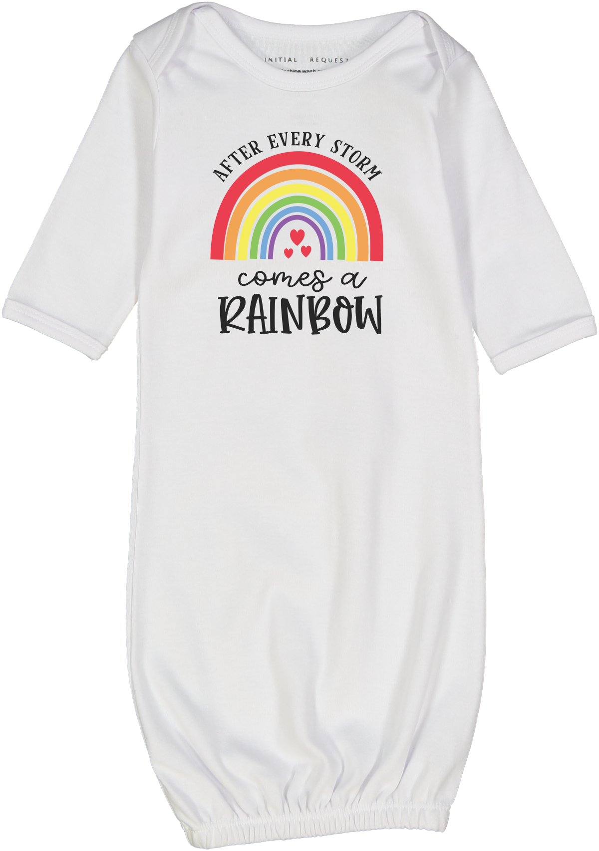 White 'I'm the Rainbow' Gown