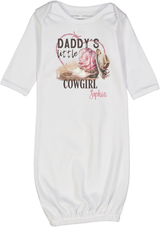 Daddy's Little Cowgirl  Personalized gown