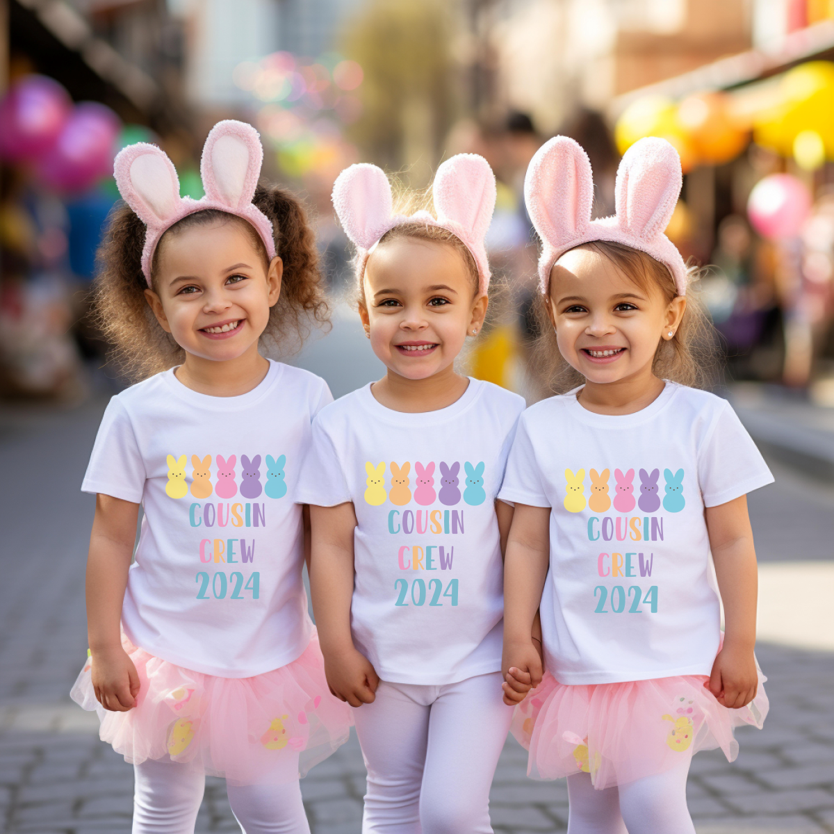 Cousin Crew Easter Peeps Short Sleeve Tee for Girls