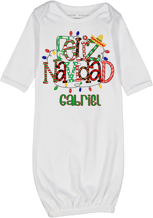 Feliz Navidad Lights Gown 2