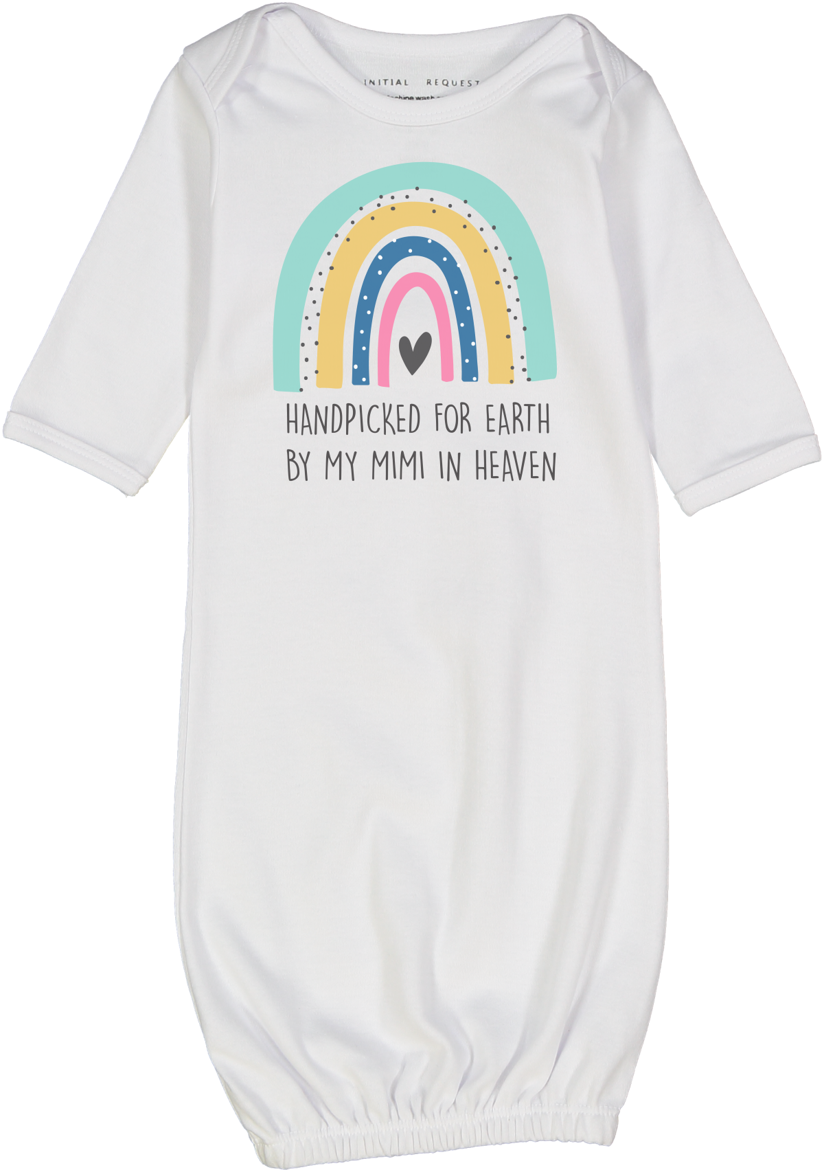 White 'Handpicked' Personalized Gown