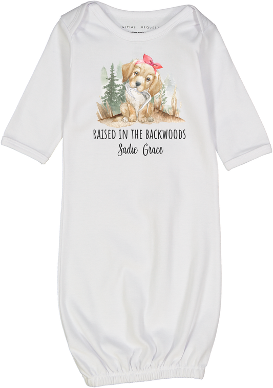 Raised in the Backwoods Personalized Gown