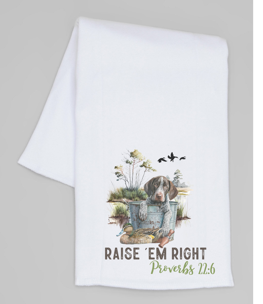 Raise Em Right Burp Cloth