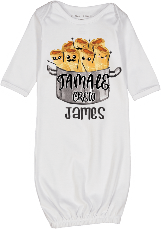Tamale Crew Personalized Baby Gown 2