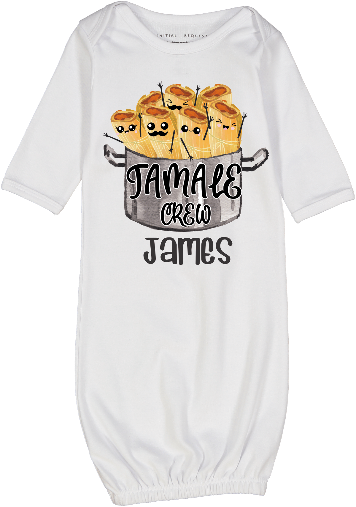 Tamale Crew Personalized Baby Gown 2
