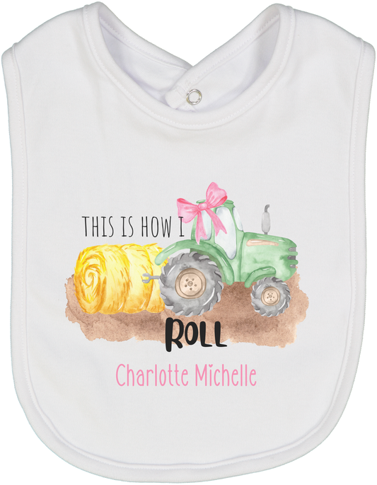 This is How I Roll Bib Personalized
