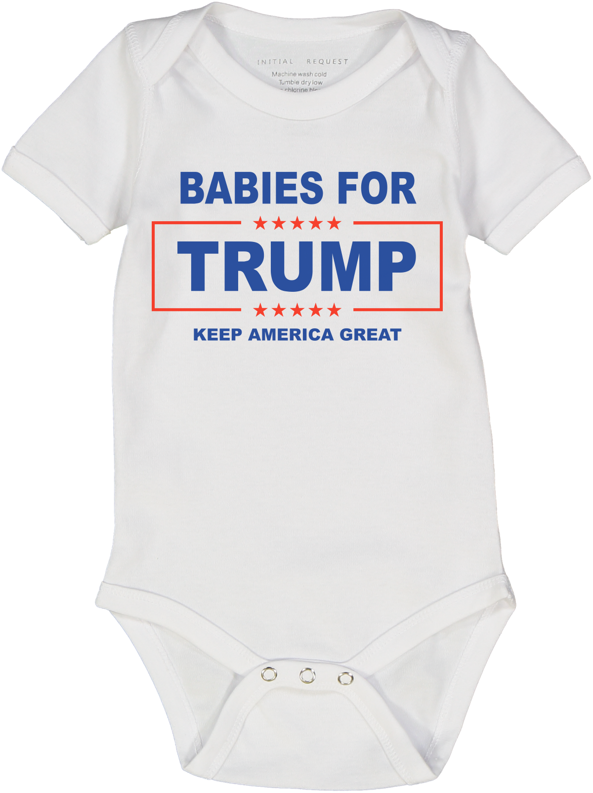 Babies for Trump short sleeve onesie Keep America Great Election 2024