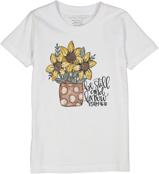 Be Still and Know Sunflower ss Tee