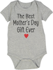 The Best Mother's Day Gift Ever in Pink , Blue or Gray Short Sleeve Onesie