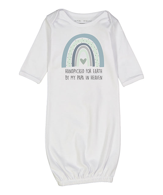 White & Green 'Handpicked for Earth' Personalized Gown