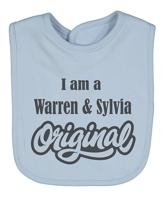 I am an Original Personalized blue bib