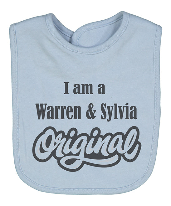 I am an Original Personalized blue bib