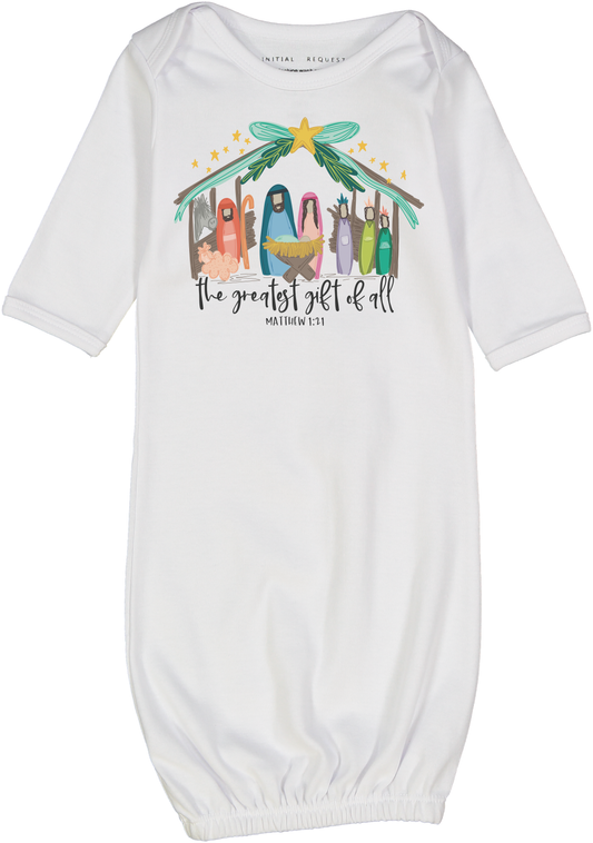 The Greatest Gift of All Infant Gown