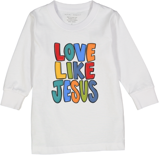 Love Like Jesus Colorful Long Sleeve & Short Sleeve Tee