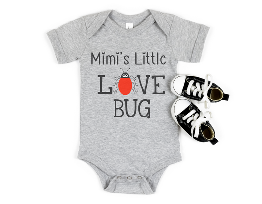 Mimi's Love Bug Gray Short Sleeve Body