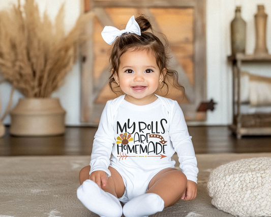 My Rolls are Homemade Long Sleeve Bodysuit