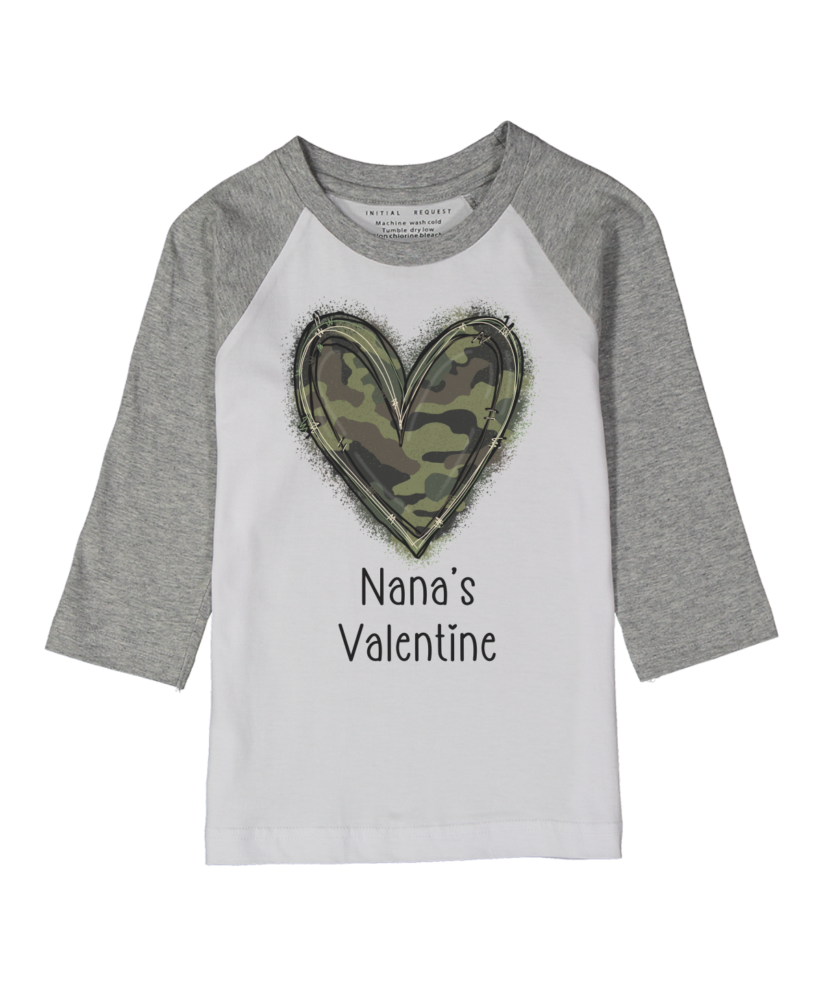 Nana's Valentine Gray Raglan Tee