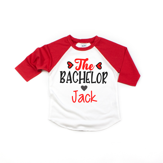 The Bachelor Red Raglan Valentine's Day Tee for Boys