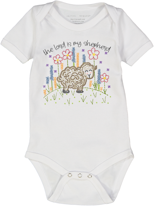 The Lord is My Shepherd Short Sleeve Onesie