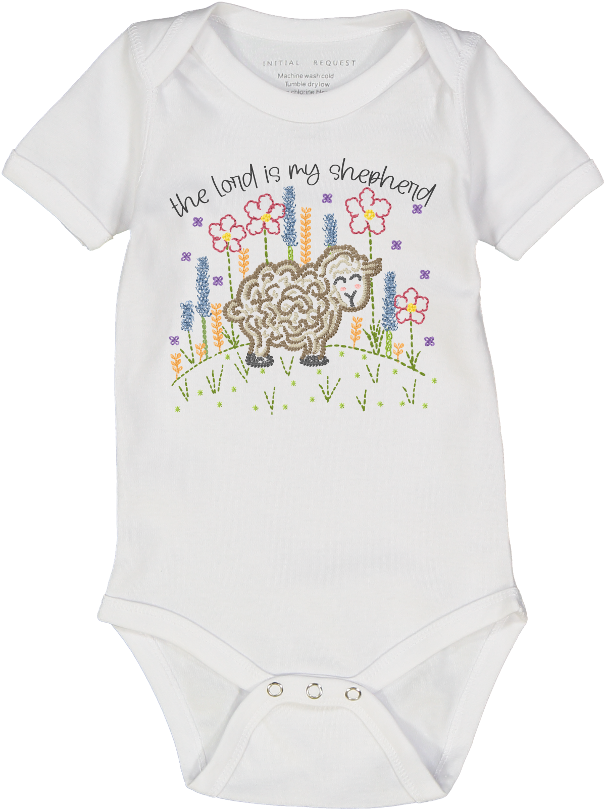 The Lord is My Shepherd Short Sleeve Onesie