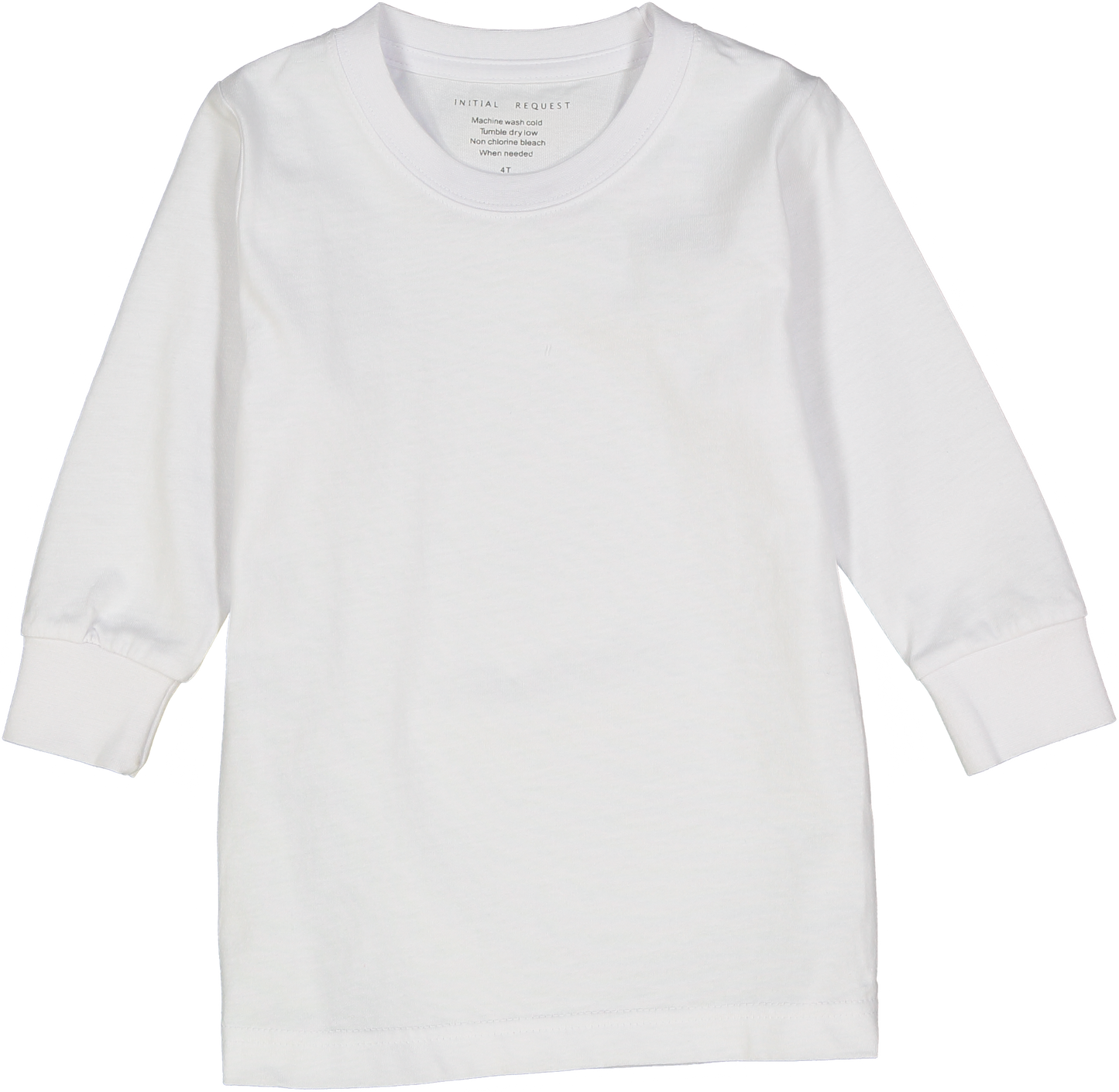 Long Sleeve Tshirt white for boys or girls unisex DTG Embroidery Blanks Crafting