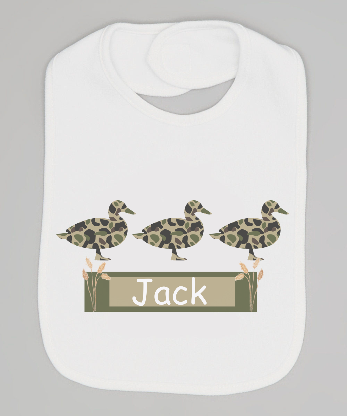 Camo Ducks Personalized BIb