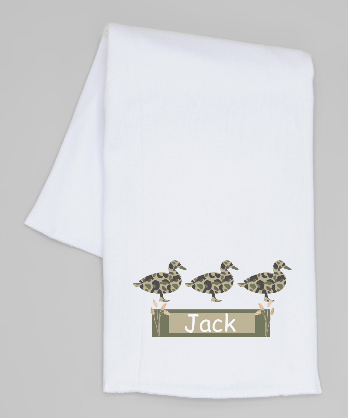 Camo Ducks Personalized Burp