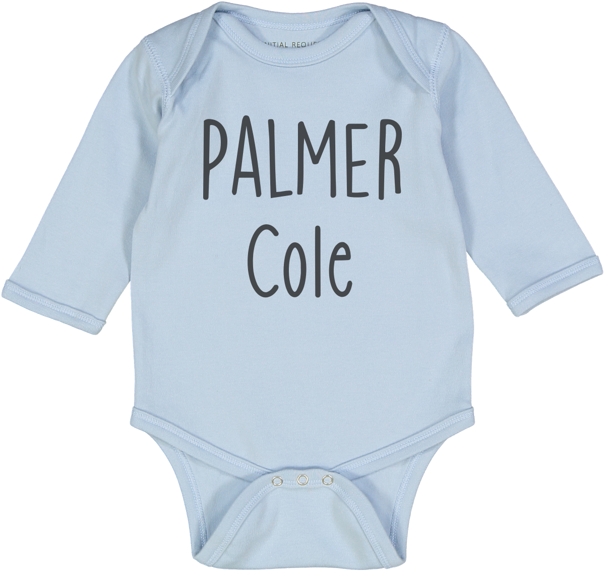 Personalized First Middle Names Blue LS Body 1