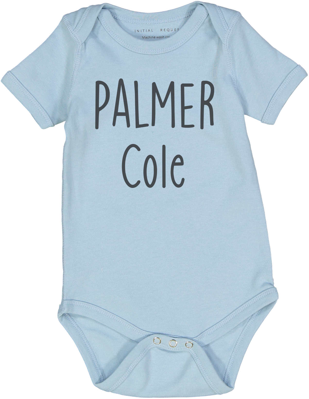 Personalized First Middle Names Blue ss Body