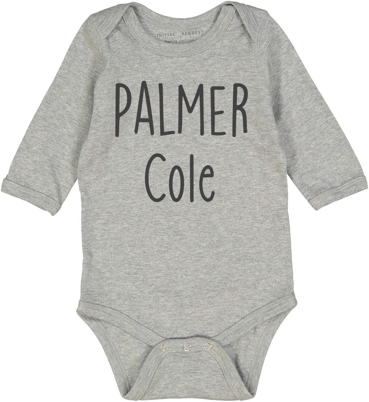 Gray First Middle Names Personalized Gray LS Body 3