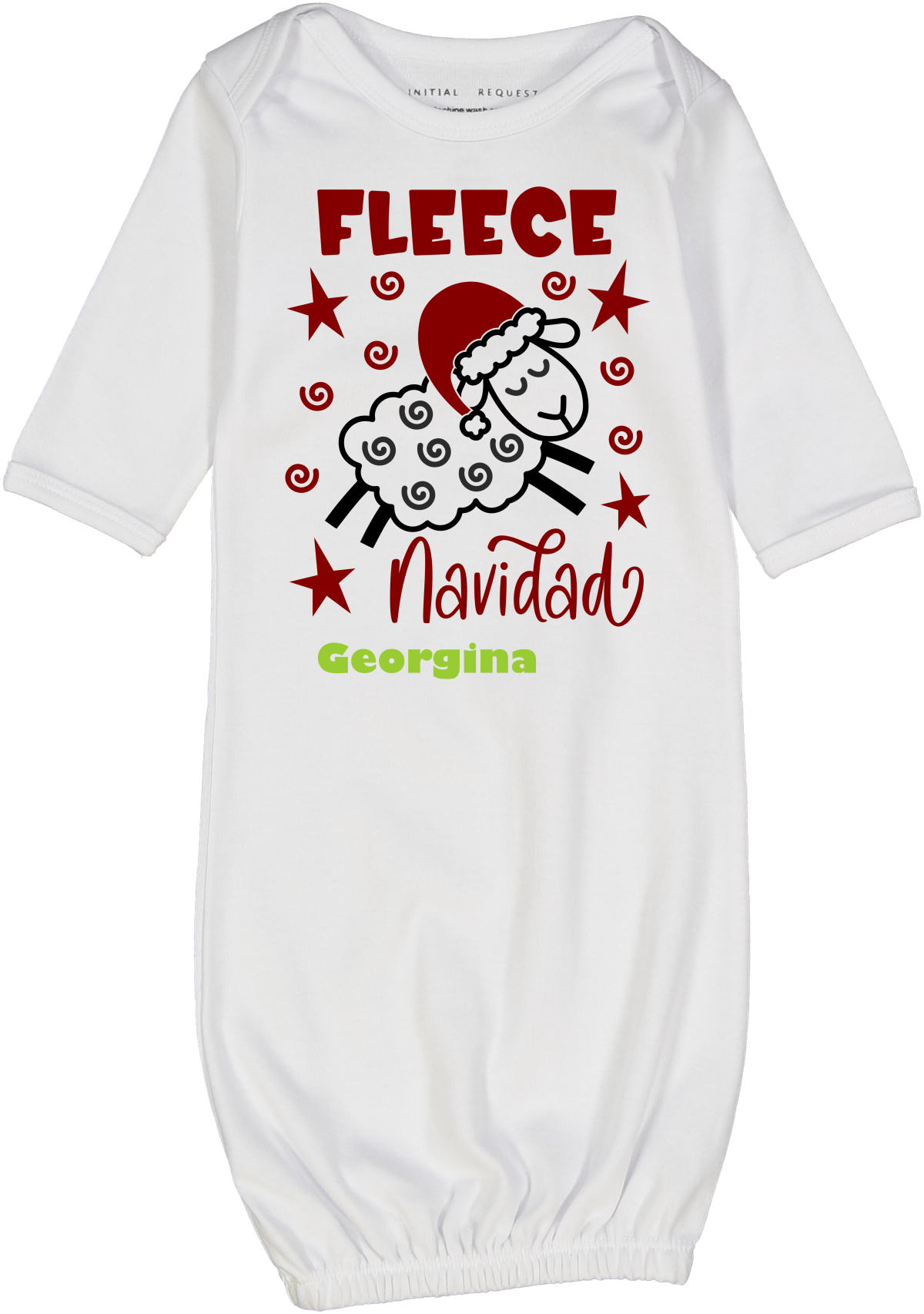 Fleece Navidad Gown 2