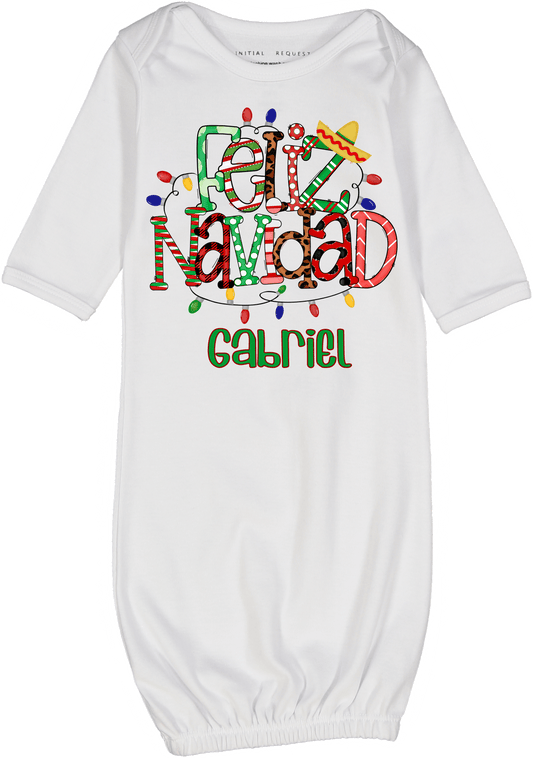 Feliz Navidad Lights Gown 2