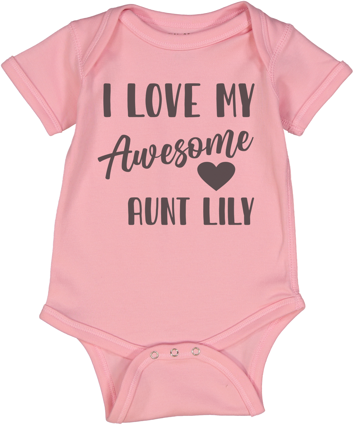 I love my AWESOME Grandparent Pink SS Body Personalized