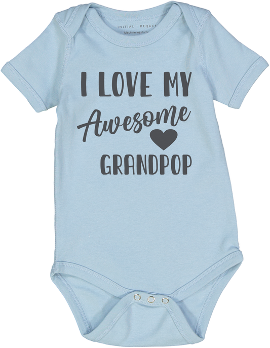 I love my AWESOME Grandparent Blue SS Body Personalized