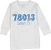 Denim Zip Code Long Sleeve Tee for GIrls