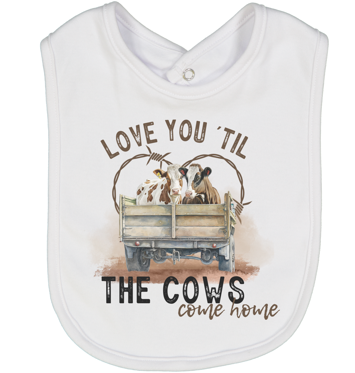 Love You Till the Cows Come Home Bib 3