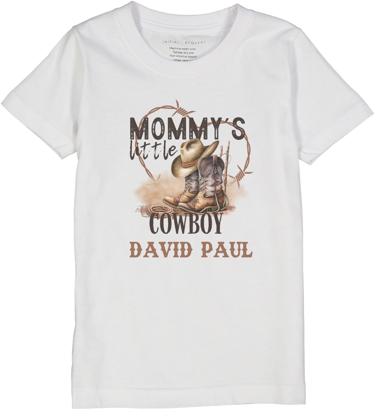 Mommy's Little Cowboy Personalized SS Tee 3