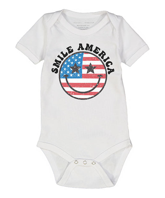 Smile America Short Sleeve Onesie