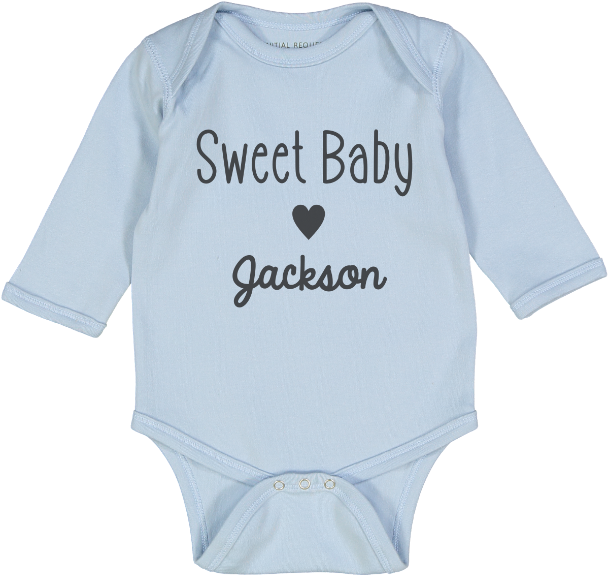 Sweet Baby Boy Blue LS Body Personalized