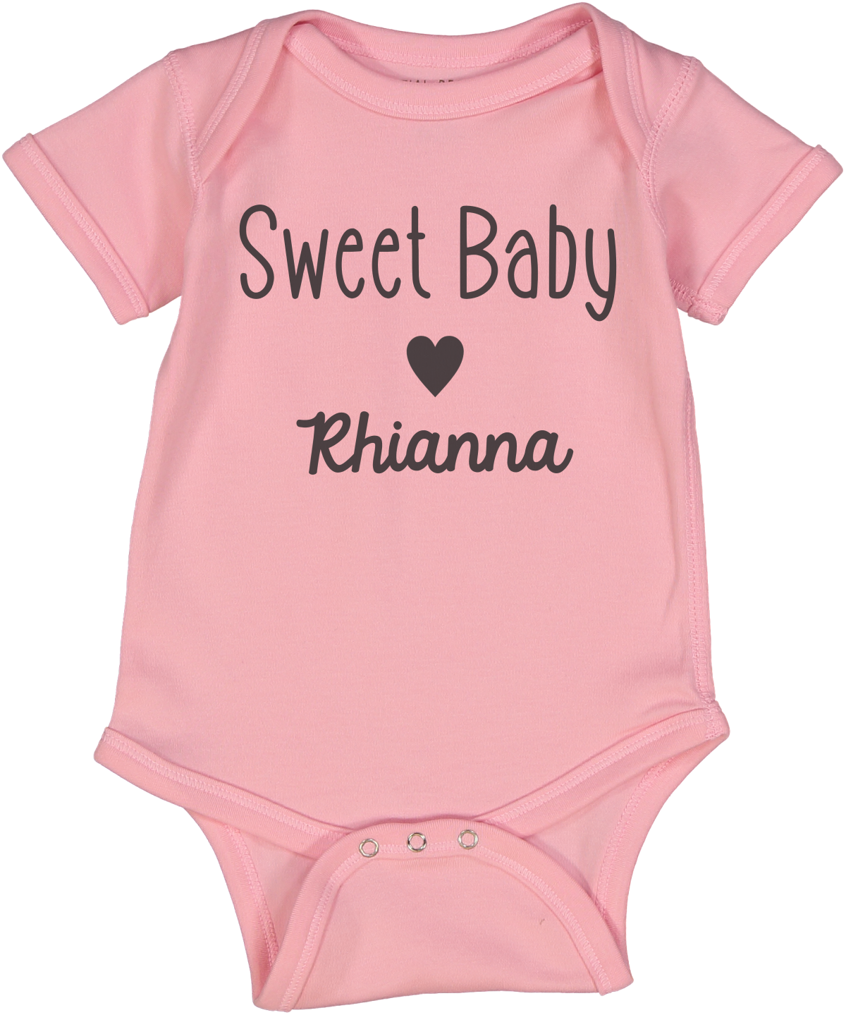 Sweet Baby Girl Pink SS Body Personalized