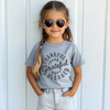 Thankful Grateful Blessed Gray Short or Long Sleeve Tee for Boys & Girls
