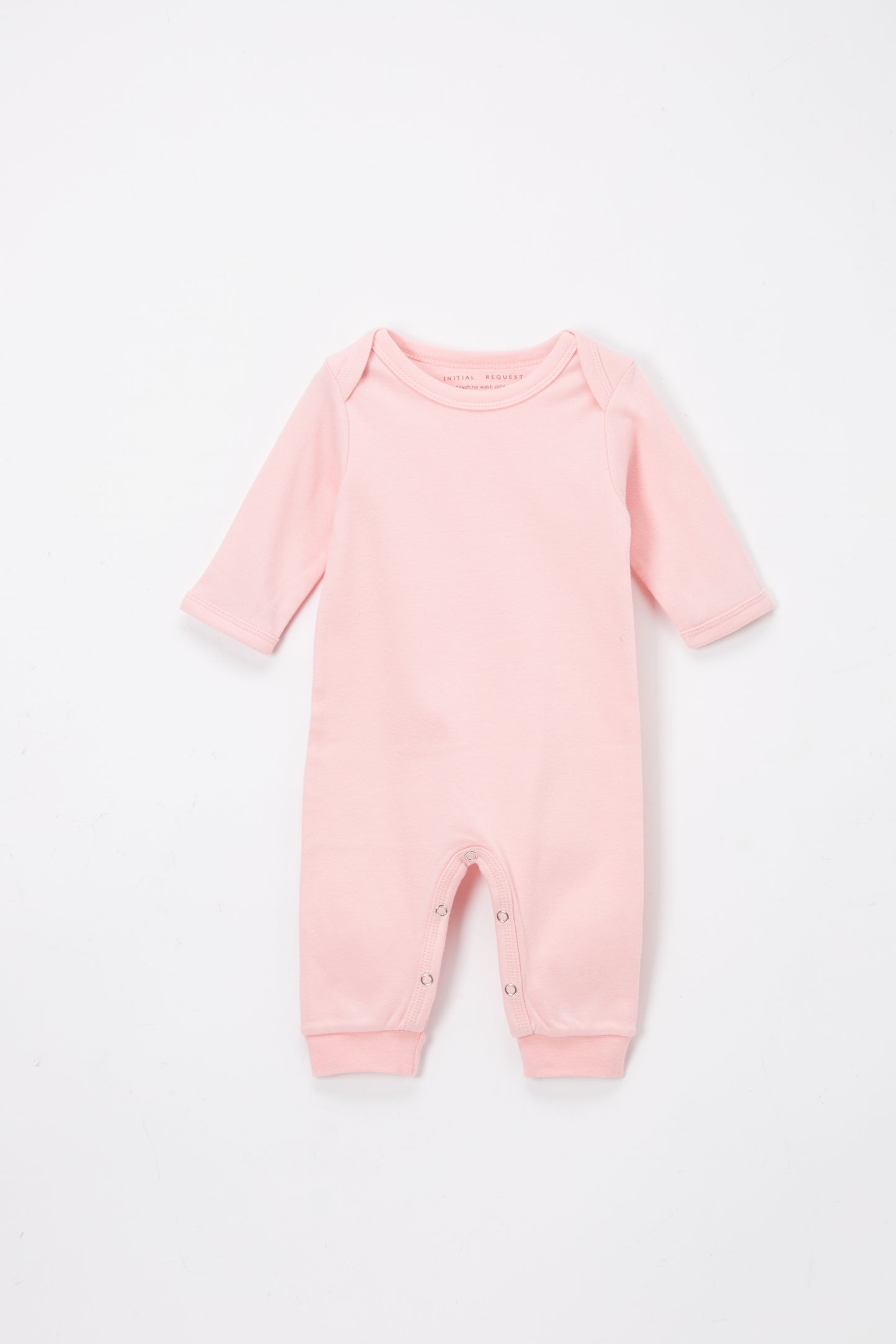 Infant Toddler Cotton Rompers in Pink, Blue or Gray