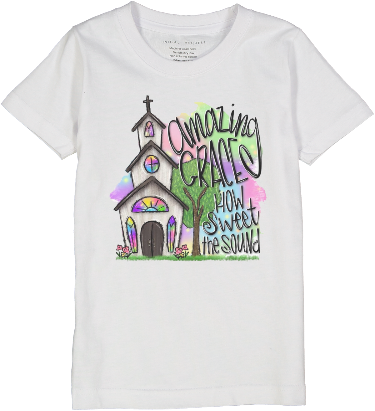 Amazing Grace Short Sleeve Tee for Girls Christian Bible verses Tees for Youth