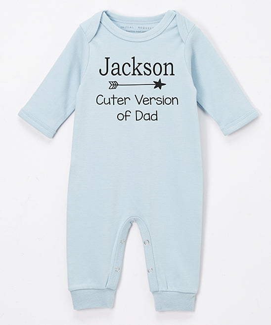 Cuter Version of Dad Blue Romper