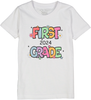 Back to School Grade Level Flowers for Girls Short Sleeve Tee