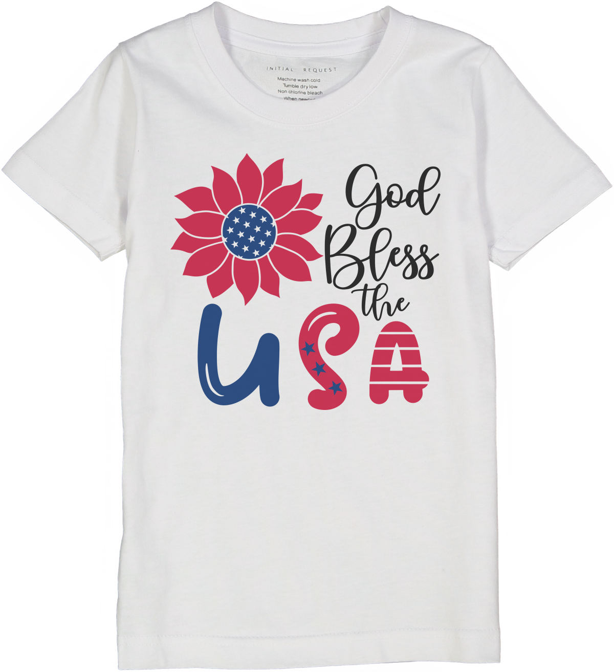 God Bless the USA Short Sleeve Tee for Girls