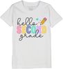 Hello Grade Level Back to School Tee for Girls