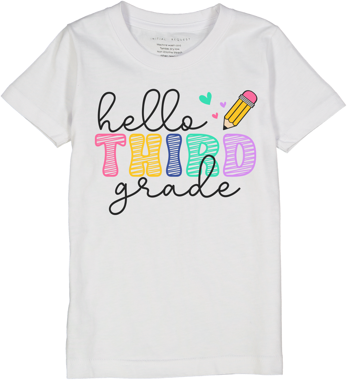 Hello Grade Level Back to School Tee for Girls