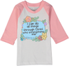 I Can do all Things through Christ who gives me Strength Phillippeans 4 13 Christian Bible Verses Tee for Girls Pink Raglan Tee