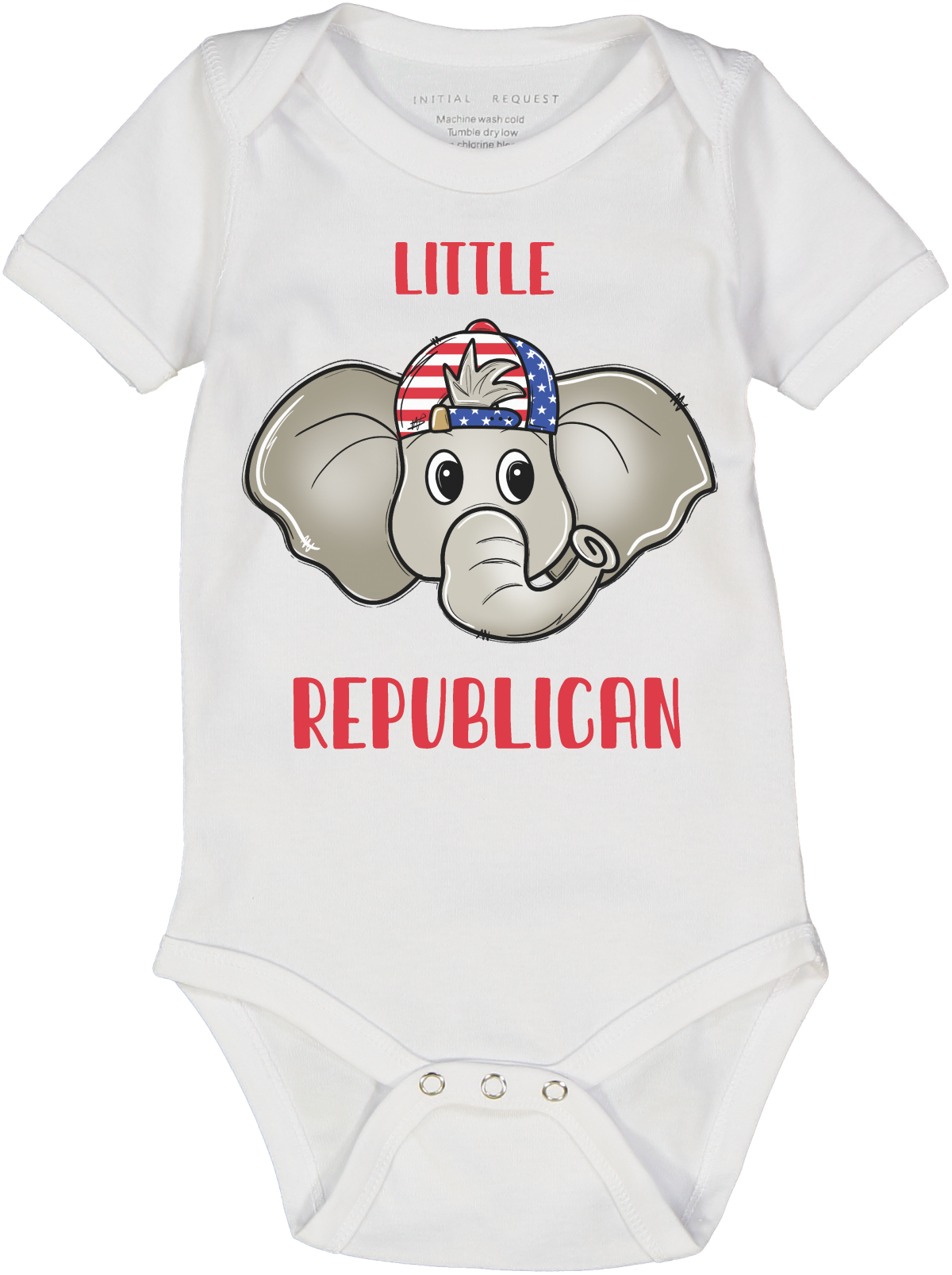 Little Republican Short Sleeve Onesie Trump 2024